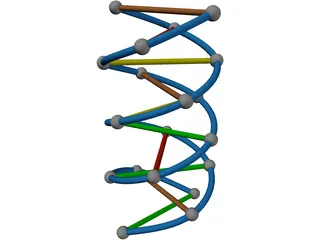 DNA Strand 3D Model preview
