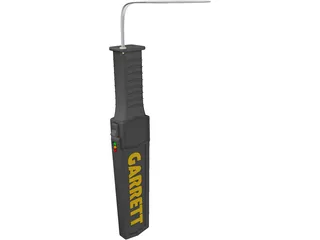 Garrett Security Wand 3D Model preview