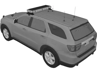 Dodge Durango Police (2013) 3D Model preview