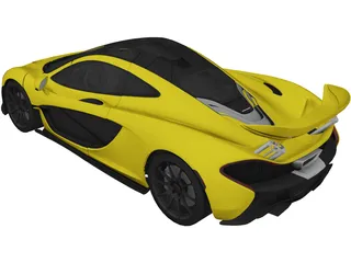McLaren P1 (2014) 3D Model preview