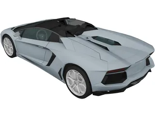 Lamborghini Aventador LP-700 Roadster (2014) 3D Model preview