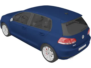 Volkswagen Golf 5 3D Model preview