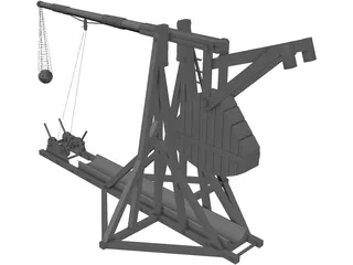 Trebuchet 3D Model preview