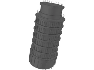 Pisa Tower 3D Model preview