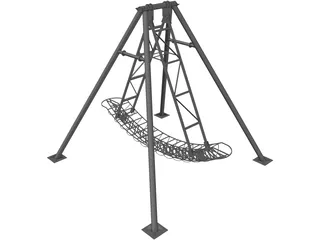 Amusement Park Ship 3D Model preview
