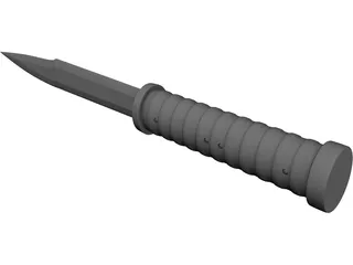 Tactical Knife 3D Model preview