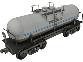 Fuel Tanker 3D Model preview