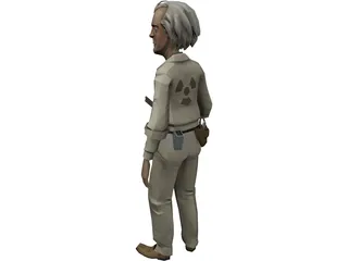 Emmett Brown 3D Model preview