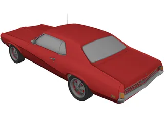 Mercury Cougar 3D Model preview