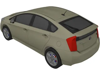 Toyota Prius 3D Model preview