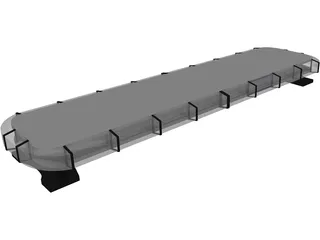 Whelen Liberty Police Lightbar 3D Model preview