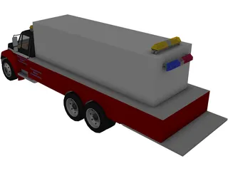 Water Conservation Truck 3D Model preview