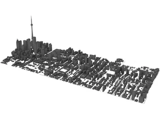 Toronto City Block 3D Model preview