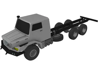 Mercedes-Benz Zetros 3D Model preview