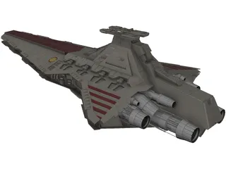 Venator Class Star Destroyer 3D Model preview