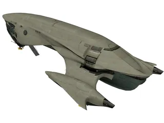 Titan Class II Cargo Ship 3D Model preview