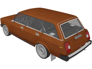 VAZ Lada 2104 3D Model preview