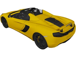 McLaren MP4-12C Spider (2013) 3D Model preview