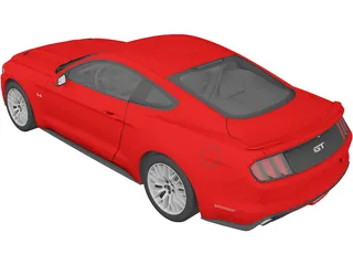 Ford Mustang GT (2015) 3D Model preview