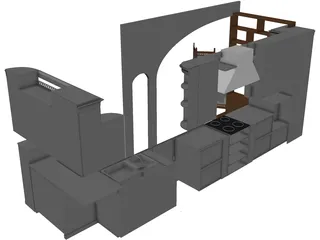 Kitchen 3D Model preview