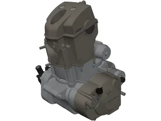 Honda CRF250X Engine 3D Model preview