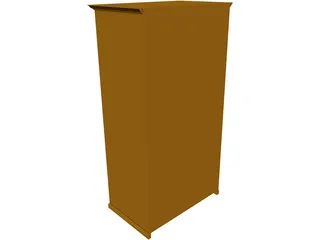 Guitar Cabinet 3D Model preview