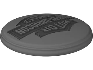 Harley Davidson Logo 3D Model preview