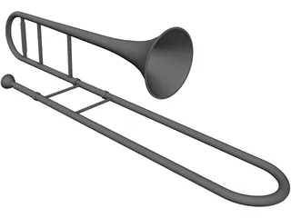Trombone 3D Model preview