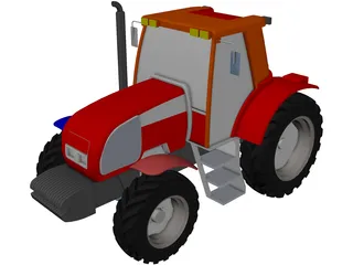 New Holland Tractor 3D Model preview