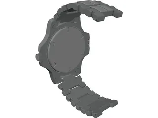 Sport Watch 3D Model preview