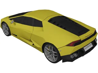 Lamborghini Huracan LP610-4 (2015) 3D Model preview