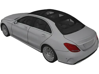 Mercedes-Benz C-Class C250 W205 (2015) 3D Model preview