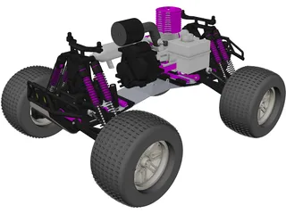 HPI RC Monster Truck Car 3D Model preview