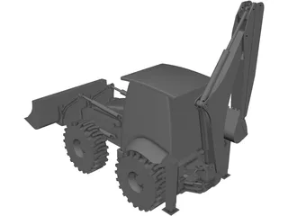 Excavator 3D Model preview