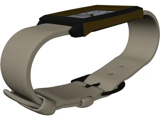 Wrist Watch 3D Model preview