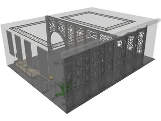 Restaurant 3D Model preview