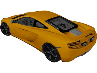 McLaren MP4-12C (2012) 3D Model preview