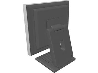 LG LCD Computer Monitor 3D Model preview