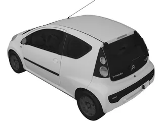 Citroen C1 3-doors 3D Model preview