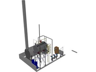 Boiler House Layout 3D Model preview