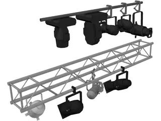 Stage Lights 3D Model preview