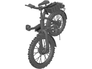 Bicycle Folding 3D Model preview