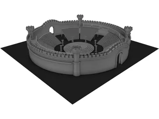 Arena Medieval 3D Model preview
