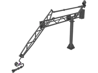 Marine Loading Arm 3D Model preview
