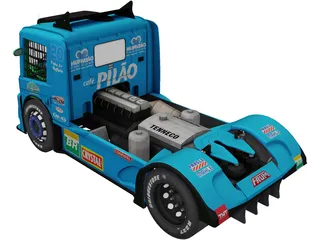 Scania G470 Muffatao Racing 3D Model preview