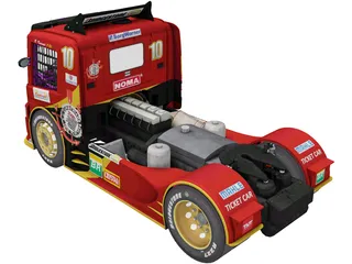 Scania G470 Ticket Car Corinthians Motorsport 3D Model preview