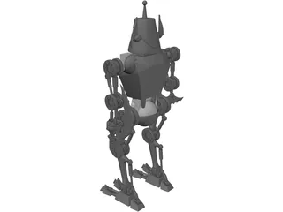 Grass Cutting Robot 3D Model preview
