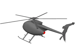 MD-500E 3D Model preview