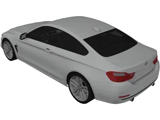 BMW 4-Series 435i (2014) 3D Model preview