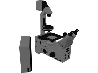 Leica Fluorescence Microscope 3D Model preview